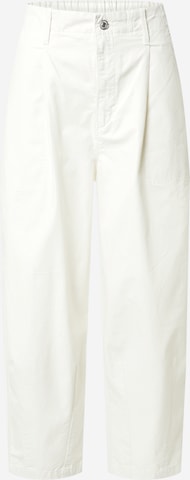 LEVI'S ® Loosefit Bandplooibroek 'Utility PLeated Balloon' in Wit: voorkant