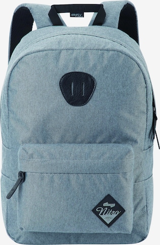 NitroBags Backpack in Blue: front