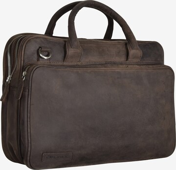 Plevier Document Bag in Brown