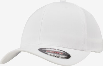 Cappello da baseball 'Tech' di Flexfit in bianco: frontale