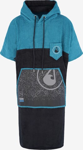 Wave Hawaii Short Bathrobe ' Uno ' in Blue: front