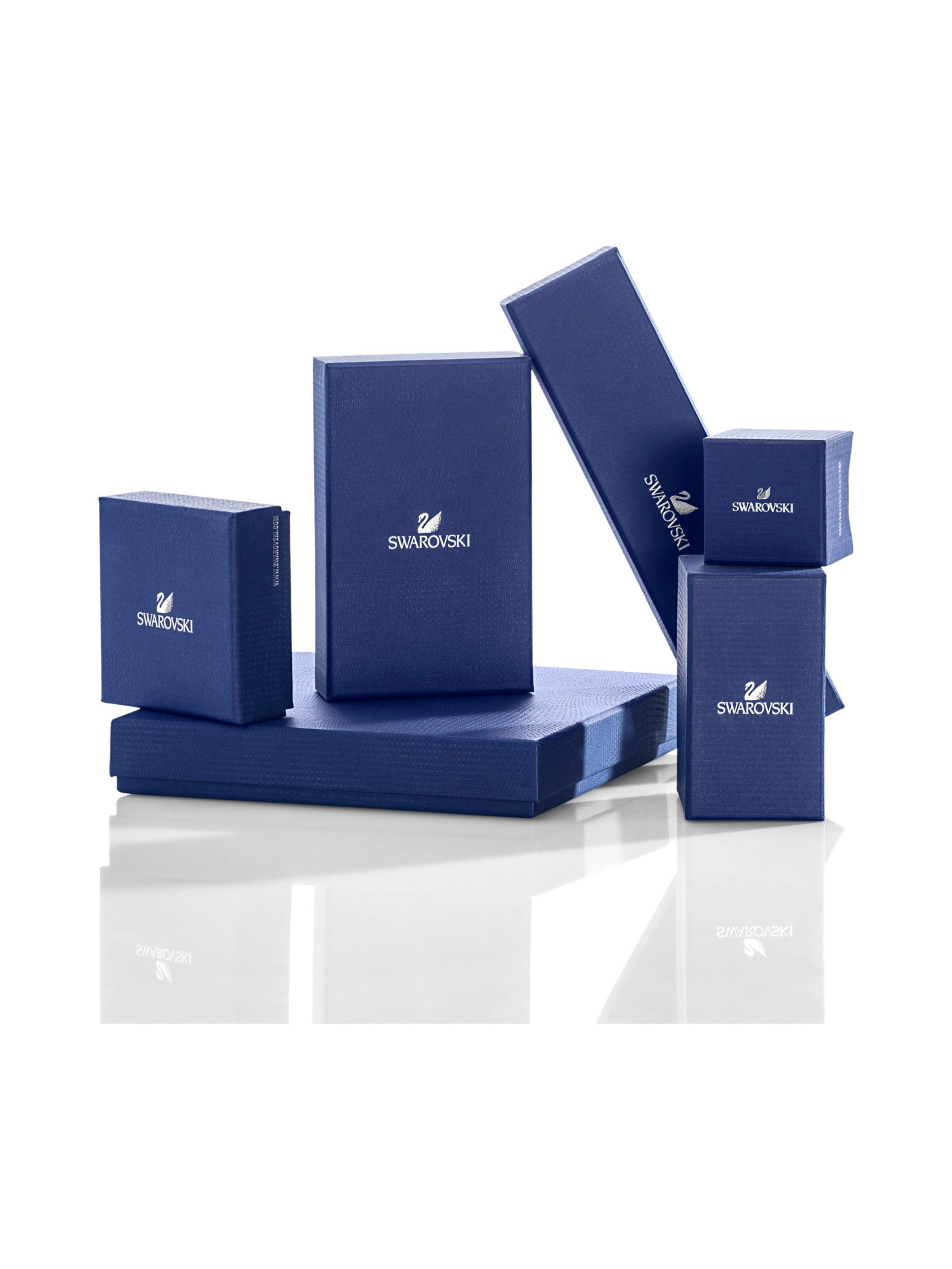 Boucles d'oreilles 'Matrix' Swarovski en argent