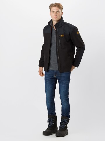 JACK WOLFSKIN Regular fit Outdoorjas 'Blizzard' in Zwart