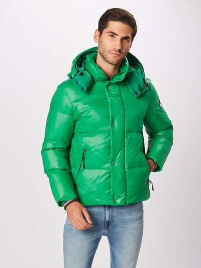 Tommy Hilfiger Jacke Shiny Hooded Bomber Herren Grun