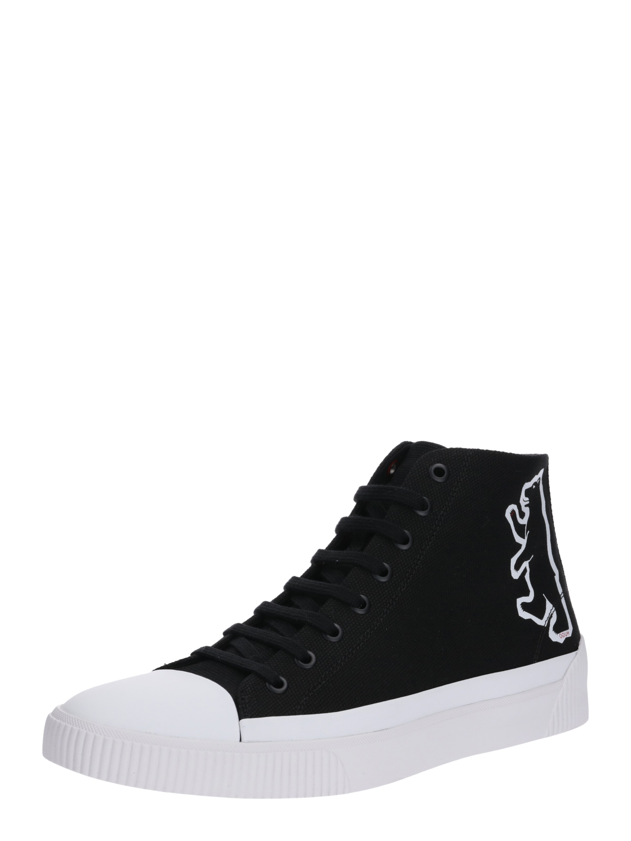 HUGO - Sneakers hoog 'Zero_Hito_cvbe' in de kleur Zwart