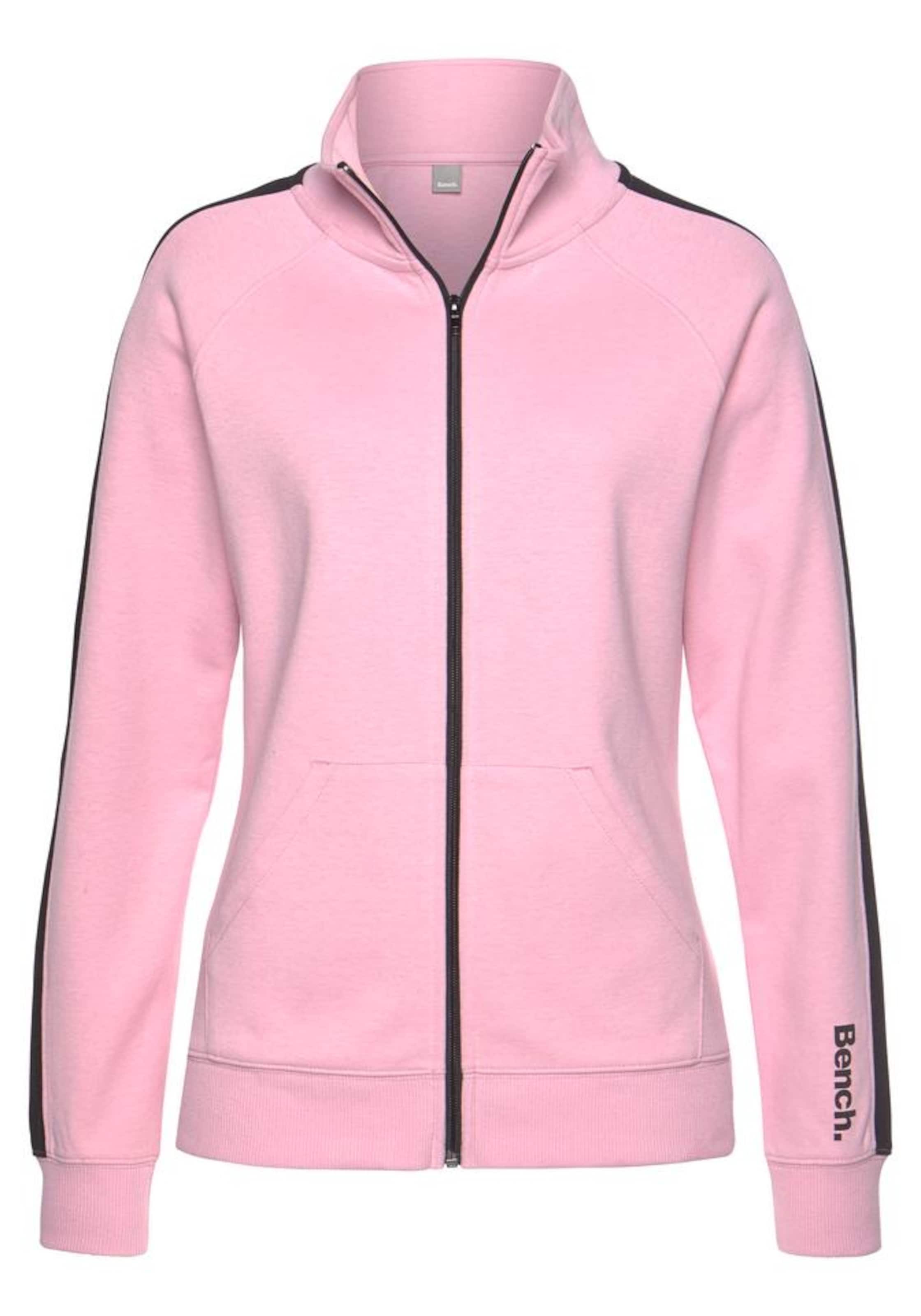 Veste de survêtement BENCH en rose : devant