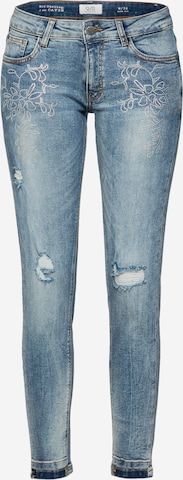 Skinny Jean QS en bleu : devant