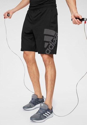 ADIDAS PERFORMANCE Regular Sportshorts 'Kraft' in Schwarz: Vorderseite