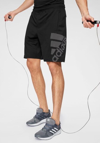 ADIDAS PERFORMANCE Regular Sportshorts 'Kraft' in Schwarz: predná strana