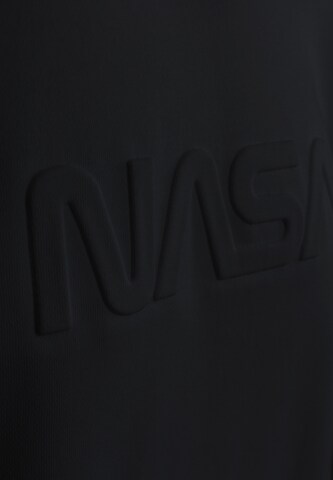 Bluză de molton 'NASA' de la Mister Tee pe negru