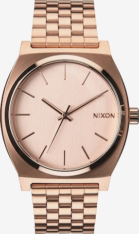 Nixon Analog Watch 'Time Teller' in Gold: front