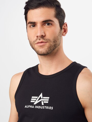 ALPHA INDUSTRIES Regular Fit Tanktop in Schwarz