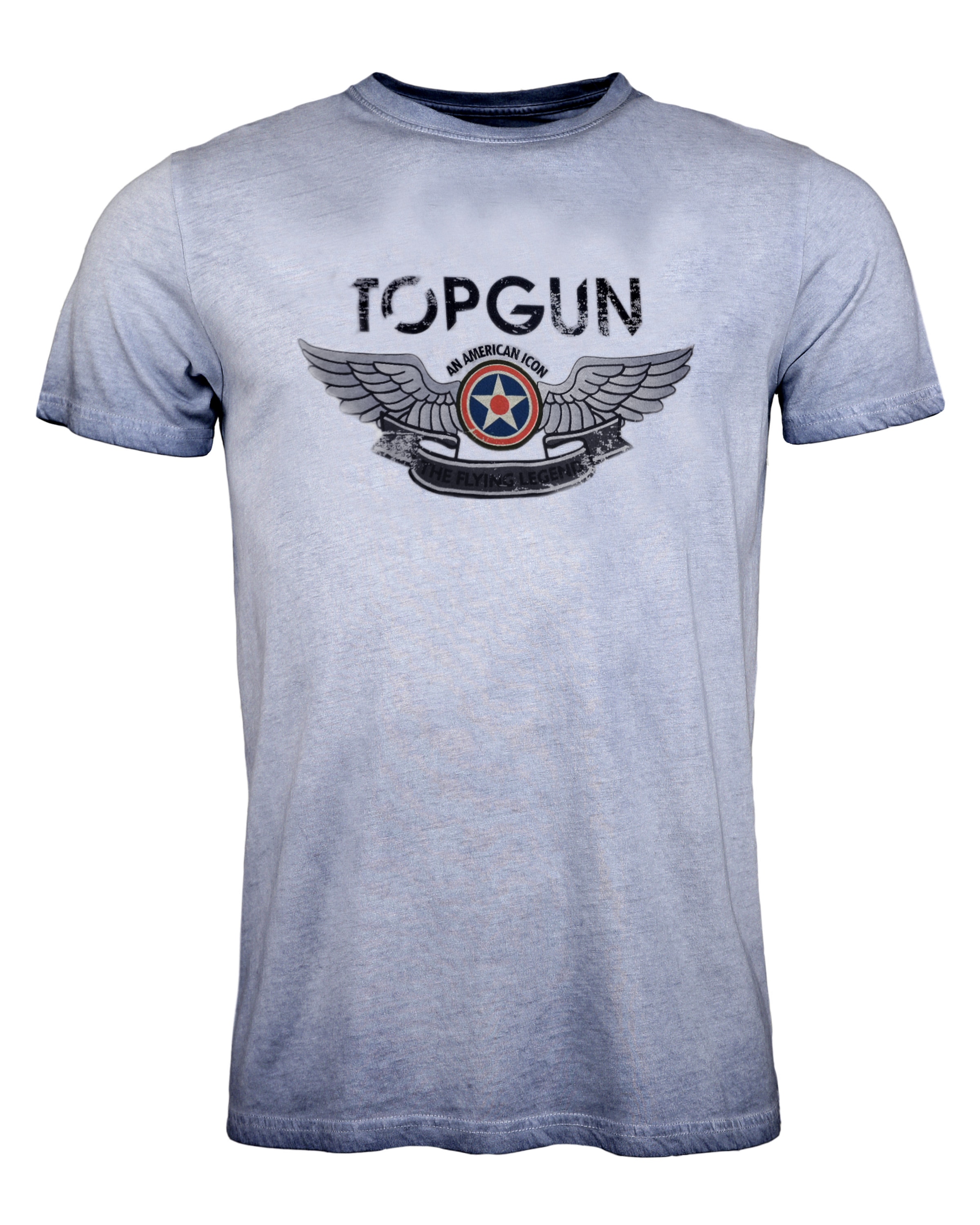 TOP GUN T-Shirt 'Construction' in Blau: Vorderseite