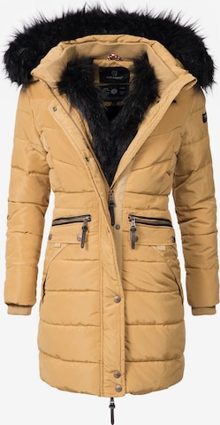 NAVAHOO Winter Coat 'Paula' in Beige: front