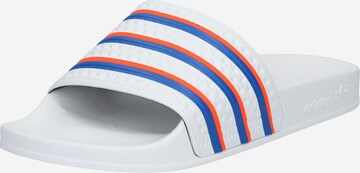 ADIDAS ORIGINALS Pantolette 'Adilette' in Weiß: predná strana