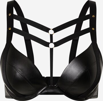 Hunkemöller - regular Sujetador 'Shadow' en negro: frente