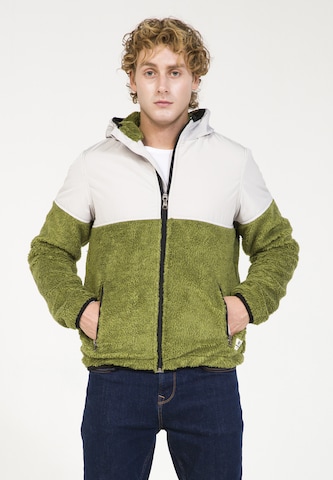 PLUS EIGHTEEN Between-Season Jacket in Green: front