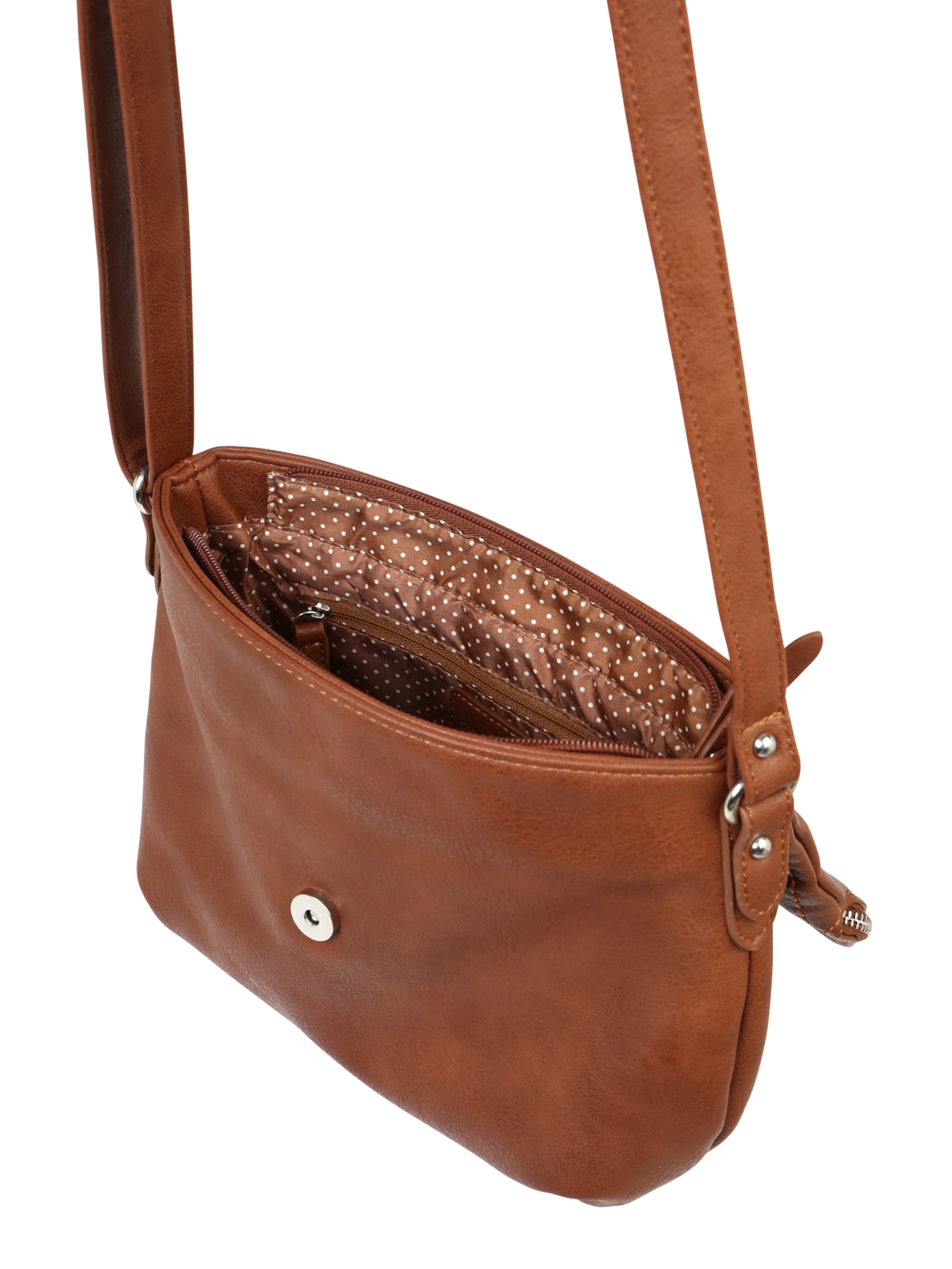 TOM TAILOR Torba za čez ramo 'Lari' | rjava barva