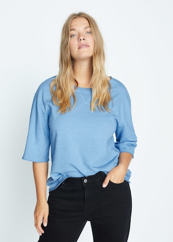 Sweat-shirt MANGO en bleu : devant