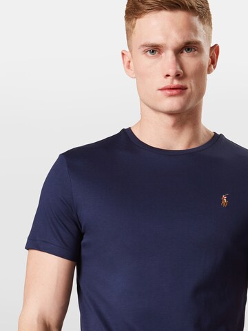 Polo Ralph Lauren Klasický střih Tričko – modrá