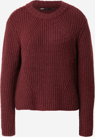 Pull-over 'Fiona' ONLY en rouge : devant