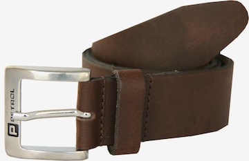 Petrol Industries Belt in Brown: front