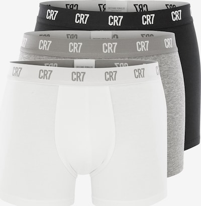 CR7 - Cristiano Ronaldo Boxers en gris chiné / noir / blanc, Vue avec produit