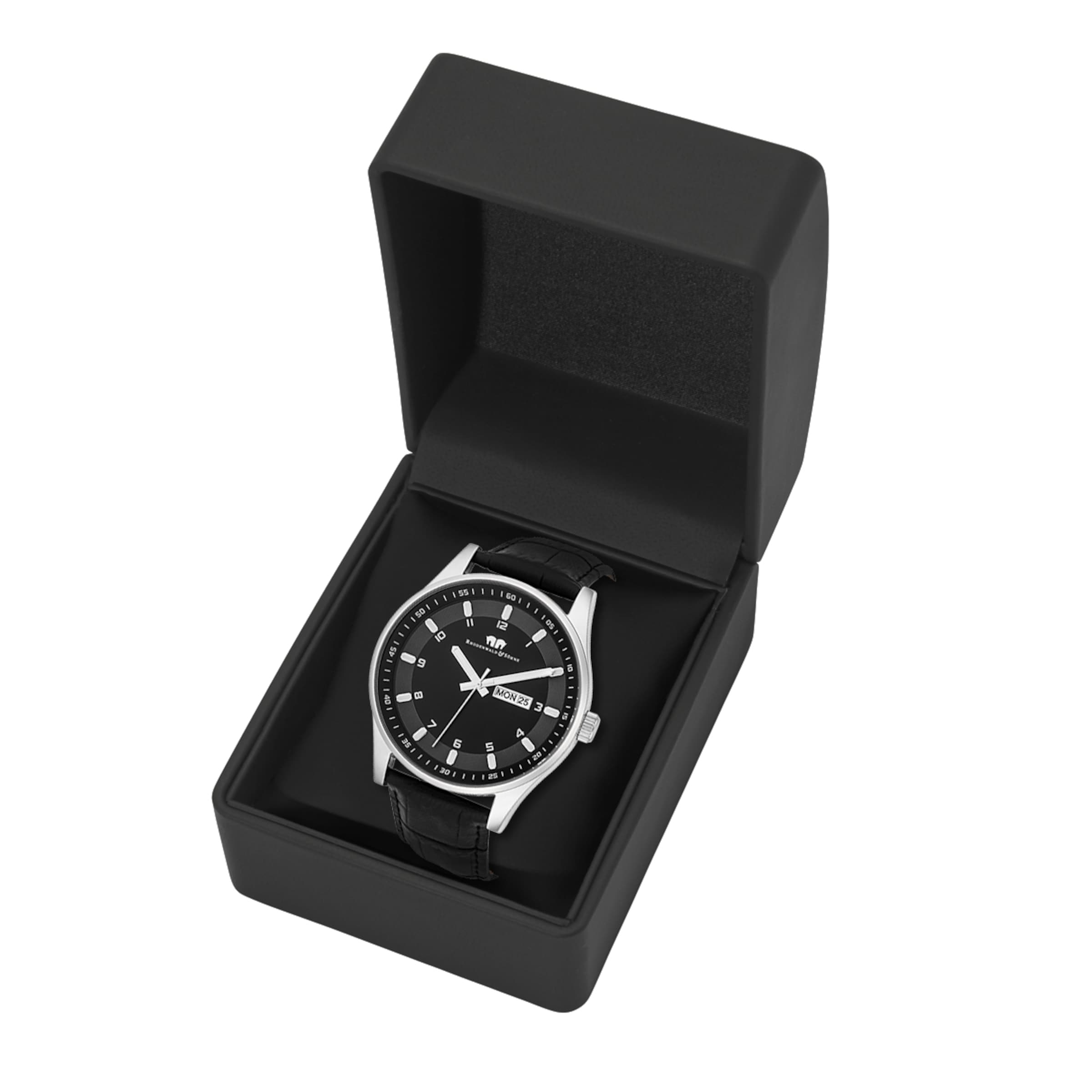 Rhodenwald & Söhne Analog Watch 'Couragian' in Black