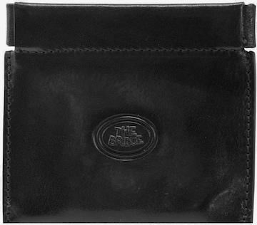 The Bridge Wallet in Black: front