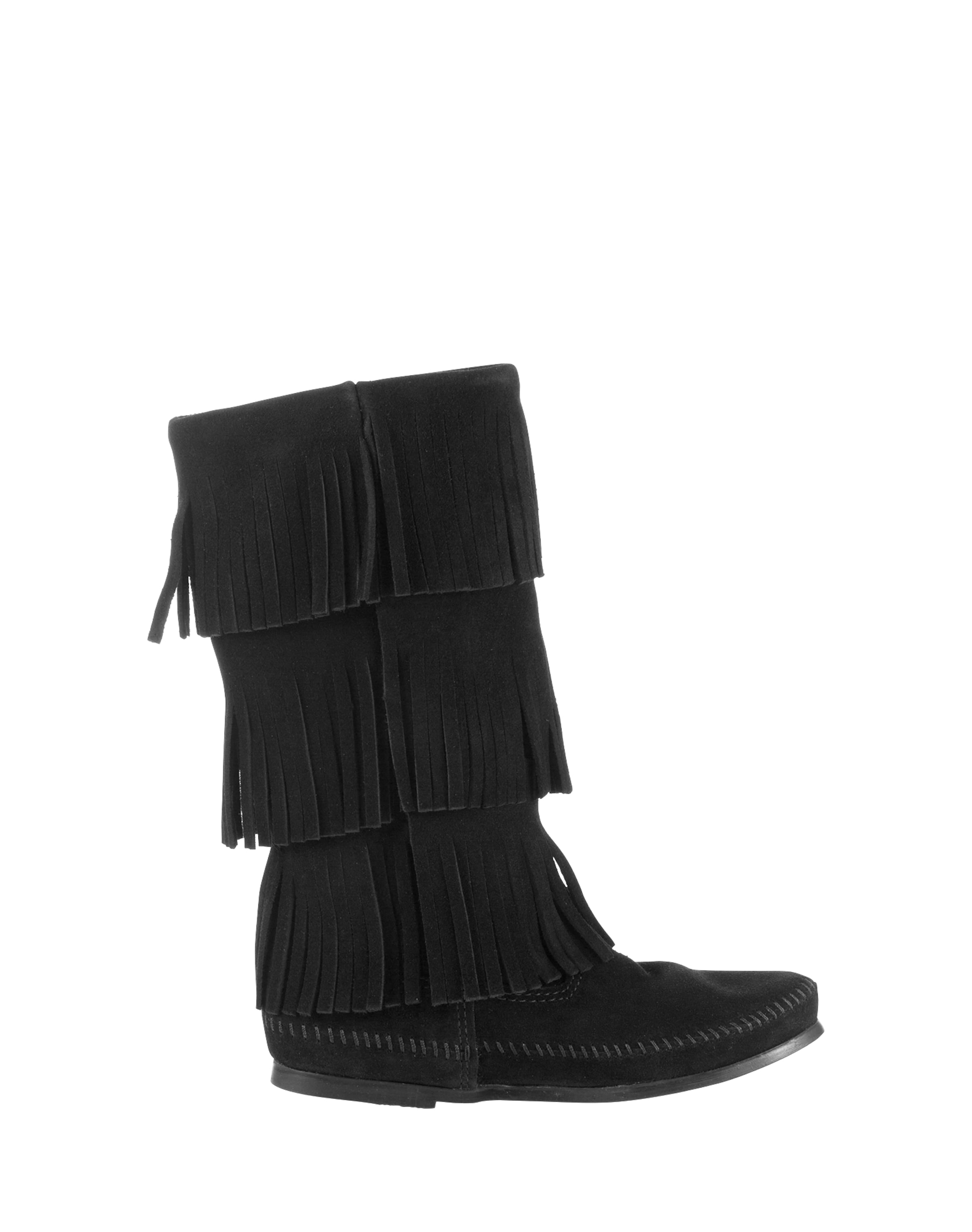 Bottes Minnetonka en noir