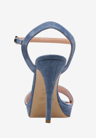 EVITA Sandalen met riem in Blauw