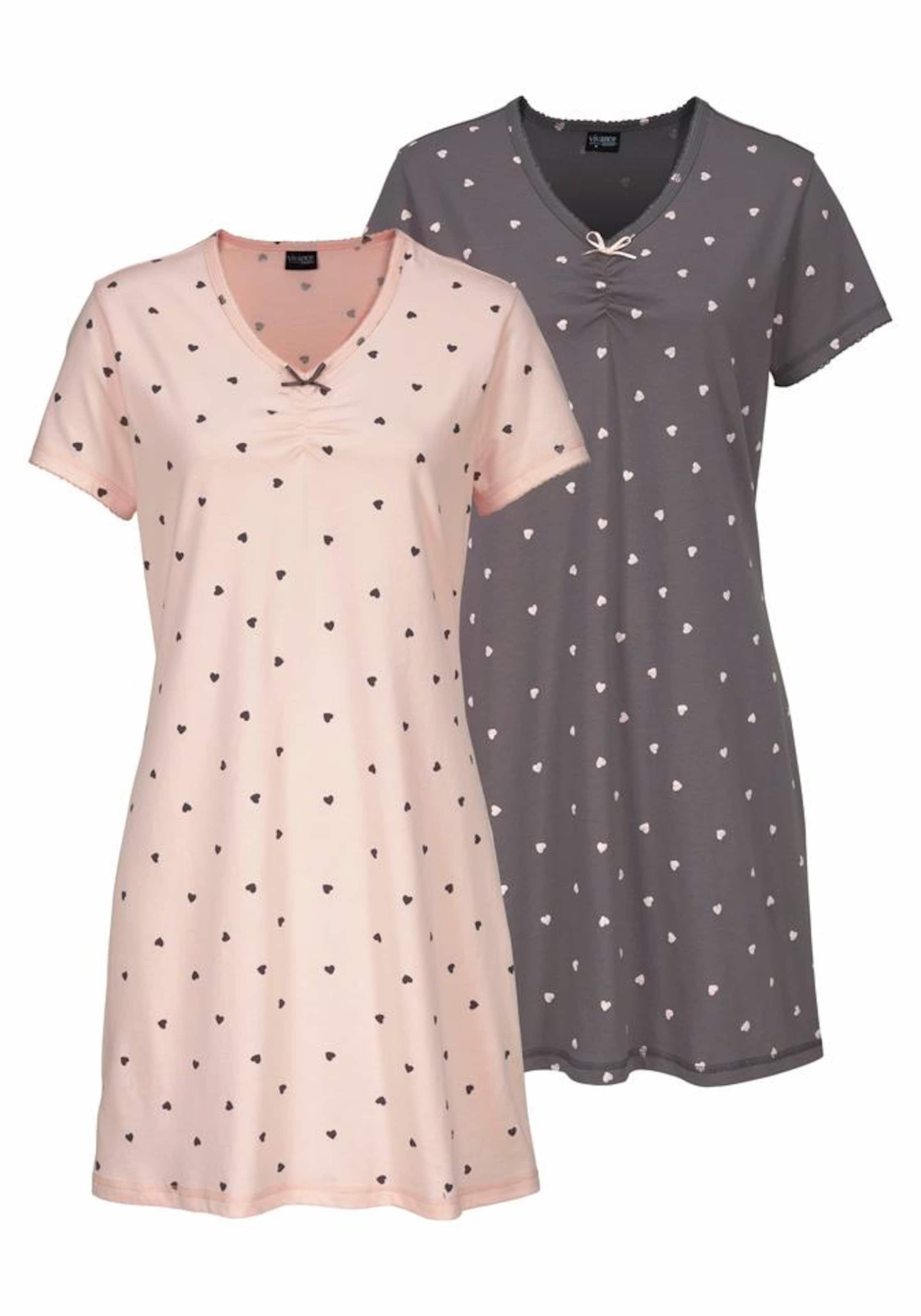 VIVANCESpavaćica košulja - siva boja: prednji dio