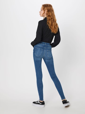 VERO MODA Skinny Džíny 'Lux' – modrá: zadní strana