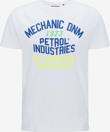 T-Shirt Petrol Industries en blanc : devant