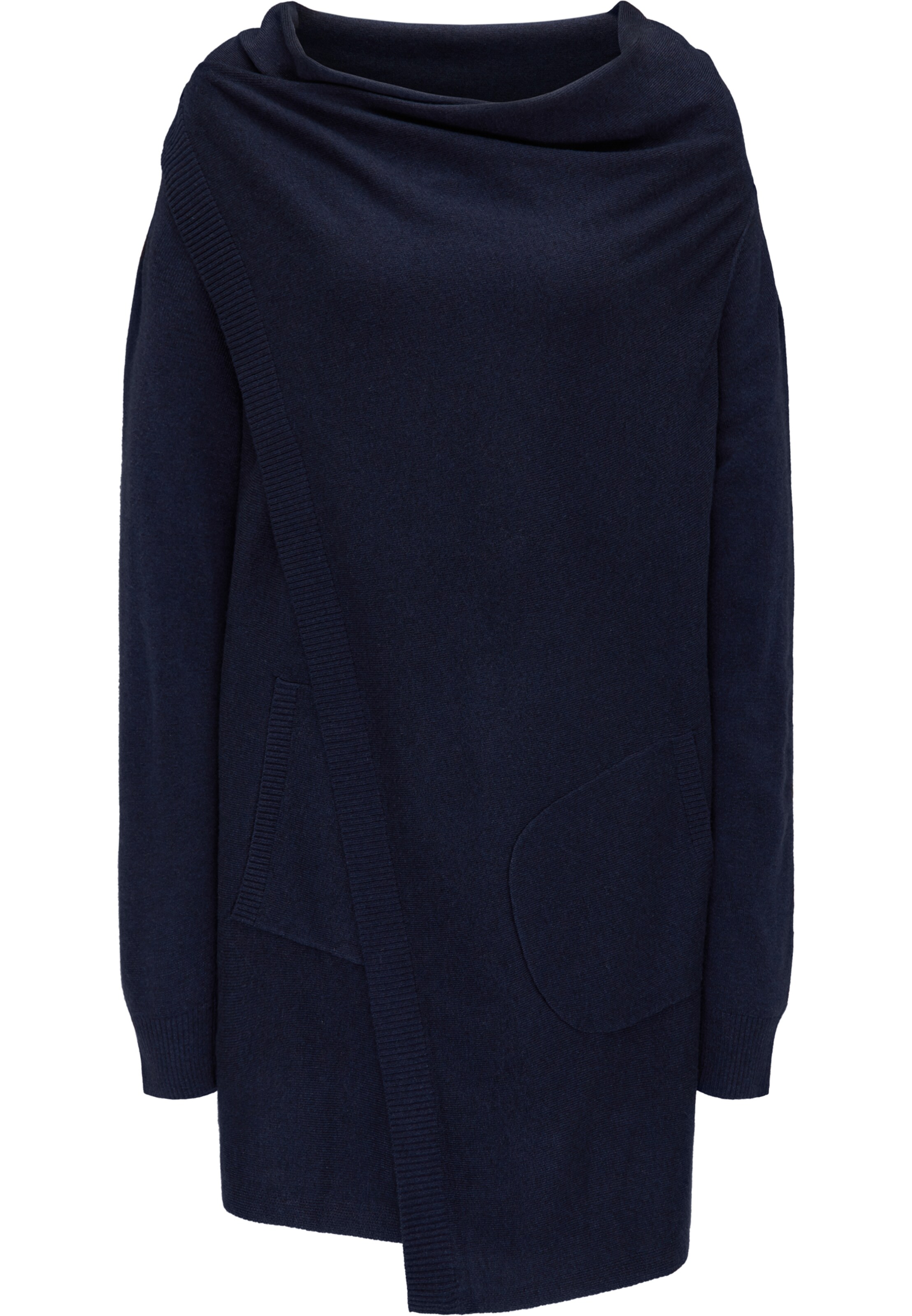 DREIMASTER - Gebreid vest in de kleur Nachtblauw