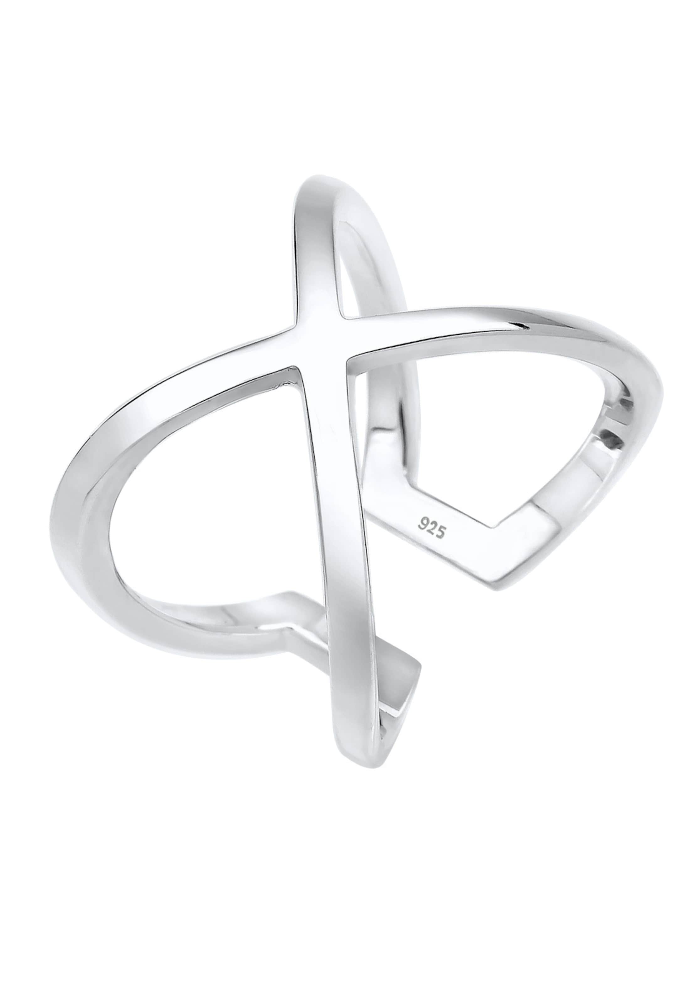 ELLI Prsteň 'Kreuz' - strieborná, Produkt