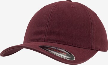 Cappello da baseball di Flexfit in rosso: frontale