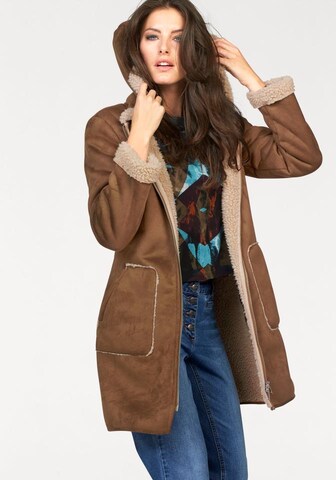Aniston CASUAL Between-Seasons Parka in Brown: front