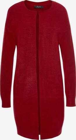 Aniston CASUAL Knit Cardigan in Red: front