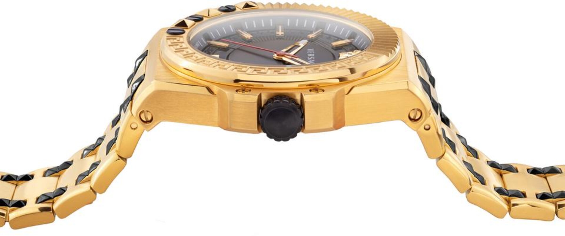 VERSACE Analog watch 'Chain Reaction, VEDY00619' in Gold