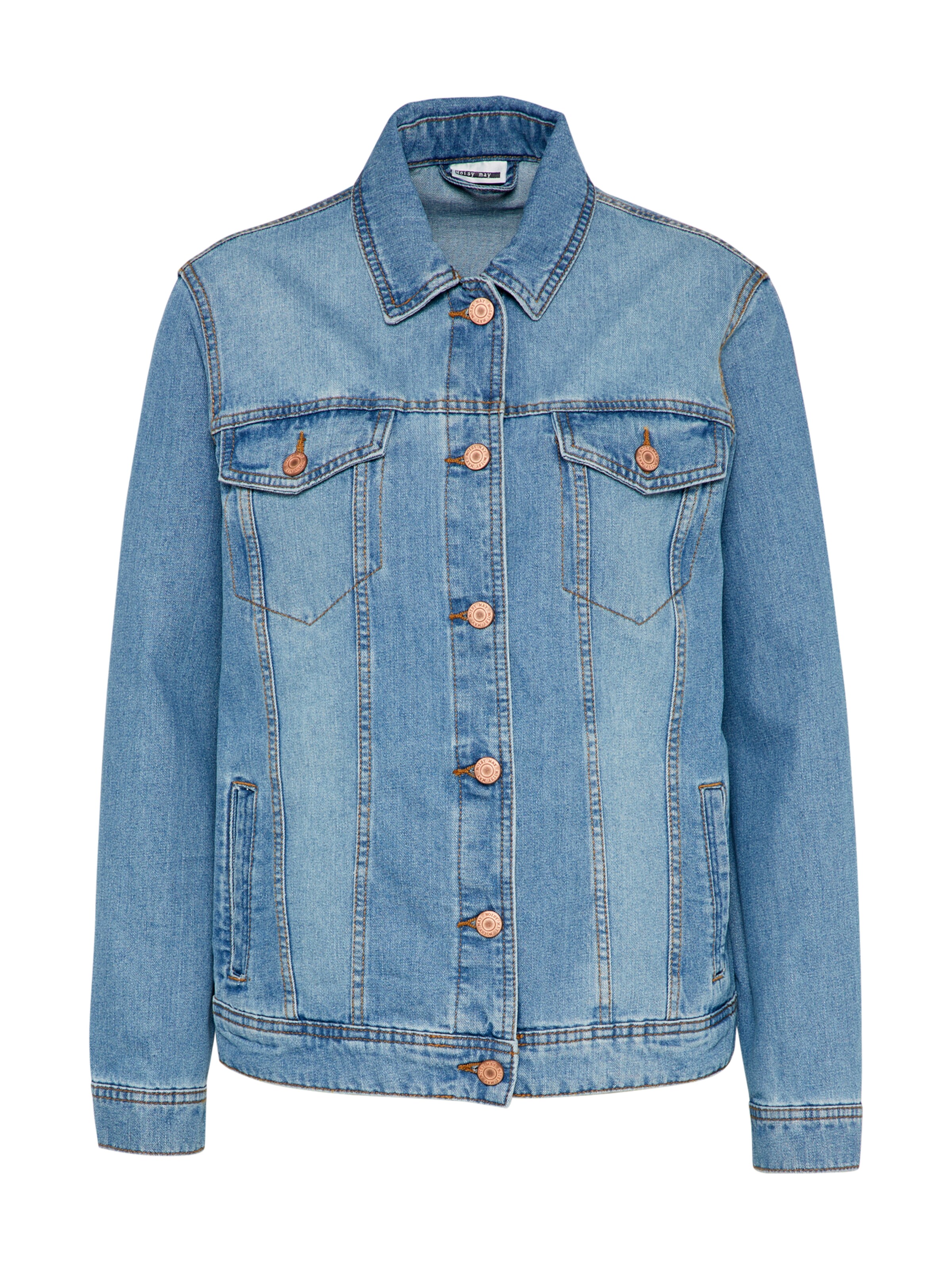 Noisy may - Tussenjas in de kleur Blauw denim