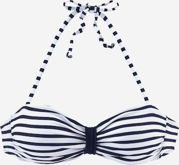 VENICE BEACH Bandeau-Top 'Summer' in Blau: predná strana