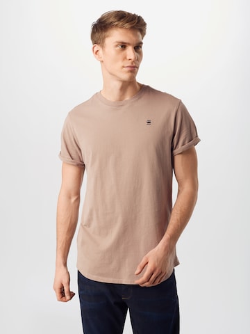 G-STAR T-shirt i brun: framsida