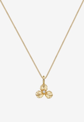 Elli DIAMONDS Necklace 'Blume' in Gold