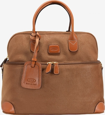 Bric's Toiletry Bag in Brown: front