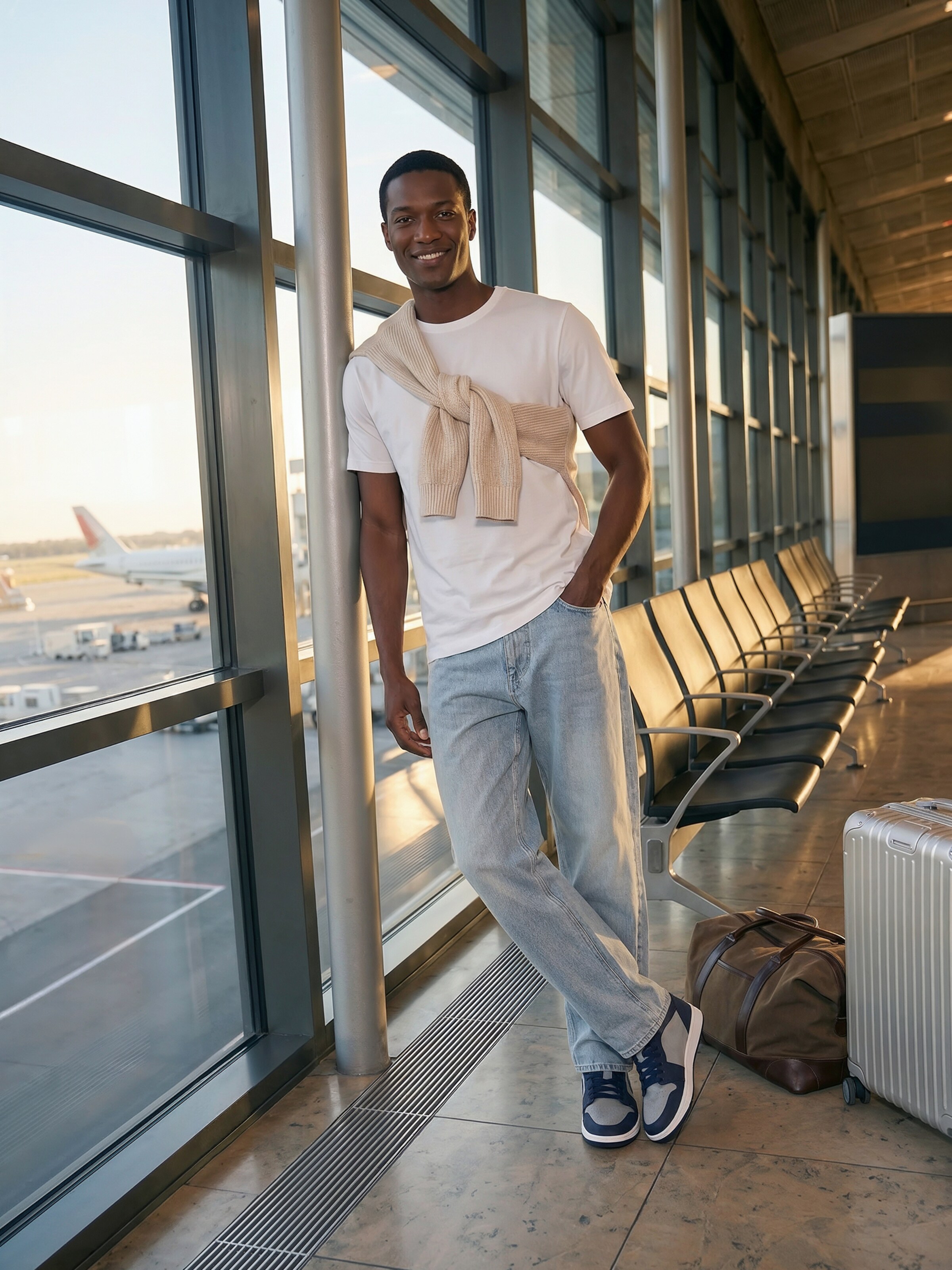 The AY Style Edit - White Shirt With Sweater Look