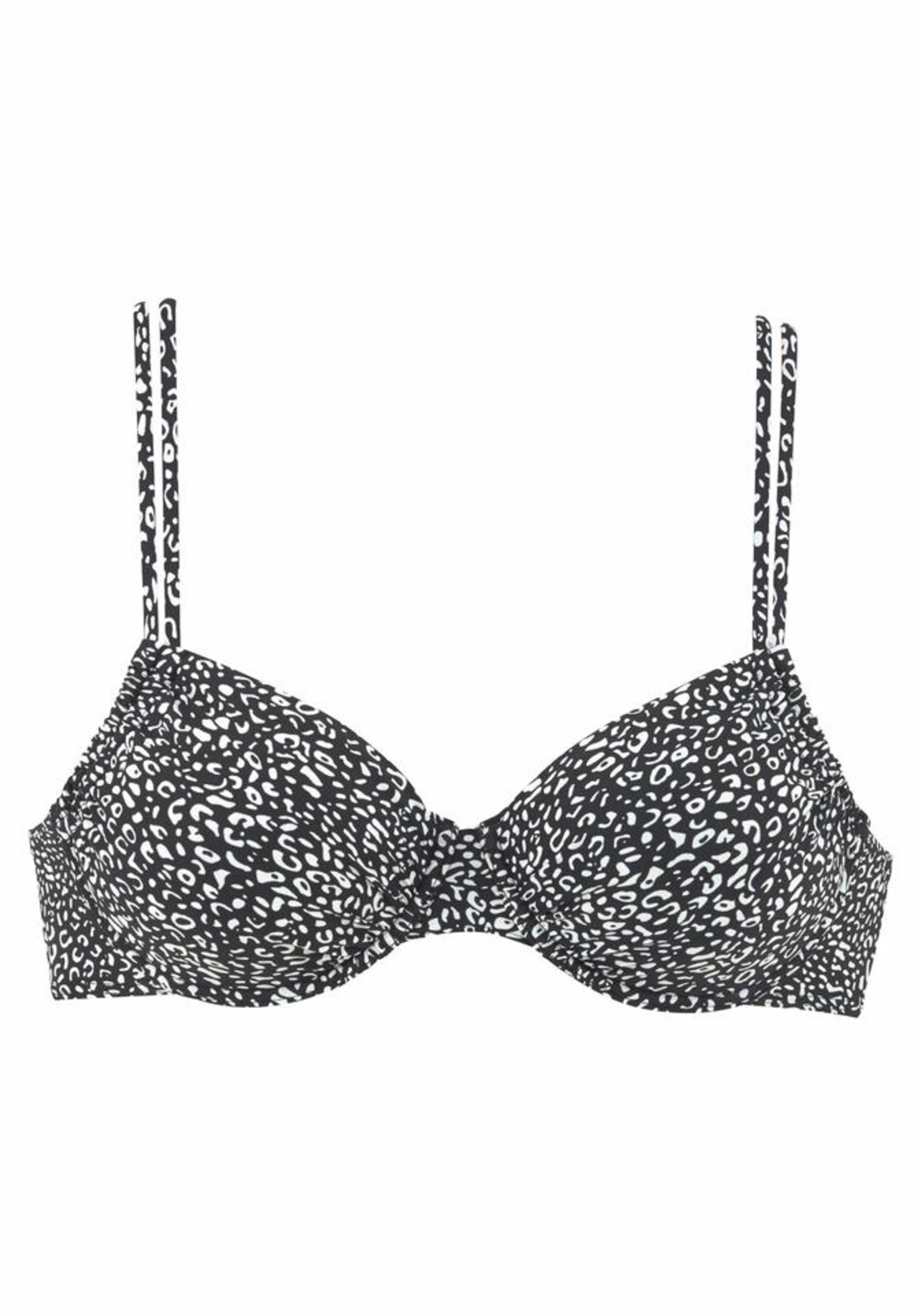 LASCANA - Bikinitop  'Leo' in schwarz