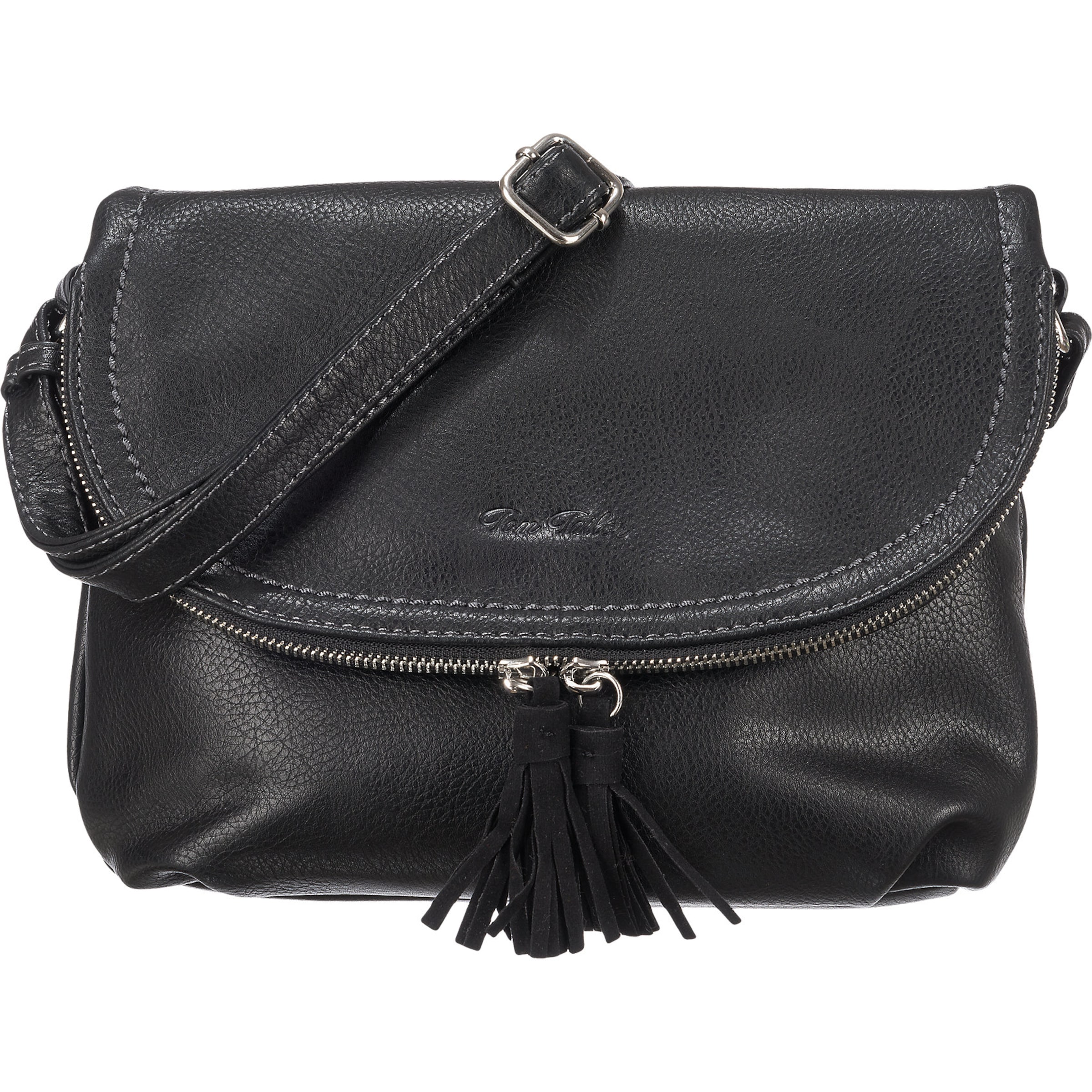 TOM TAILOR Crossbody bag 'Lari' in Black: front