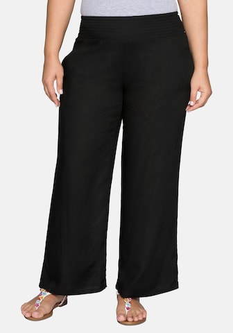 Loosefit Pantalon SHEEGO en noir : devant