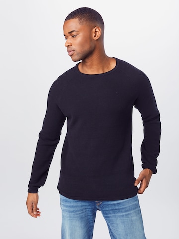 Key Largo Regular fit Sweater 'Thomas' in Black: front